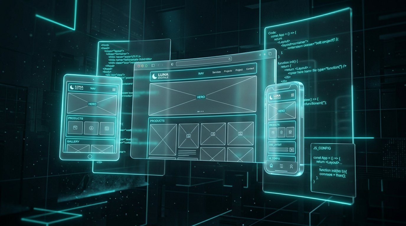 تصميم وتطوير المواقع